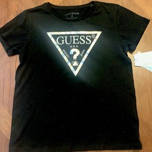 Guess jeans organic cotton black teeshirt